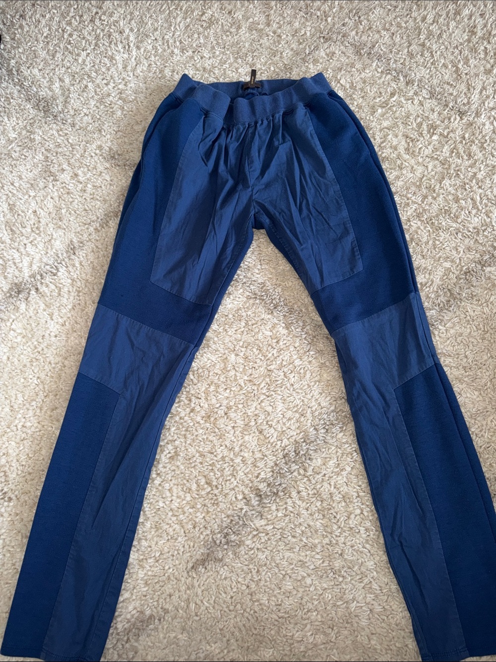Jaanuu Navy Blue Panel Jogger Scrub Pants